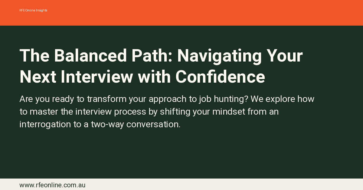 Job interview confidence preparation graphic — structured framework for navigating competency-based and values-aligned interviews, managing nerves, and presenting authentic professional narrative with clarity